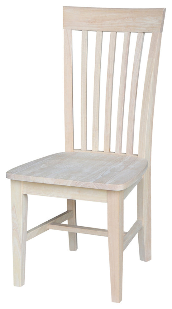 Set of Two Tall Mission Chairs, Unfinished