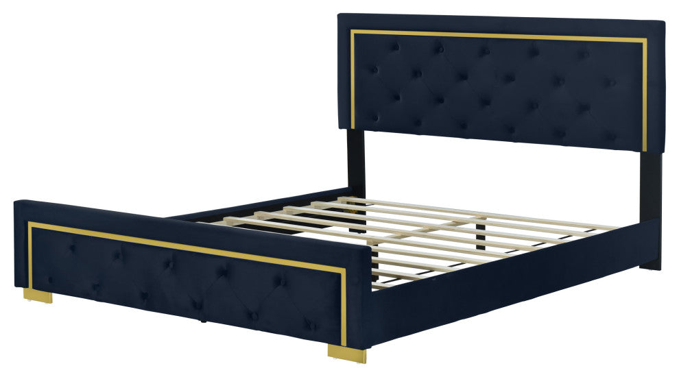 Gewnee Queen Size Upholstered Platform Bed