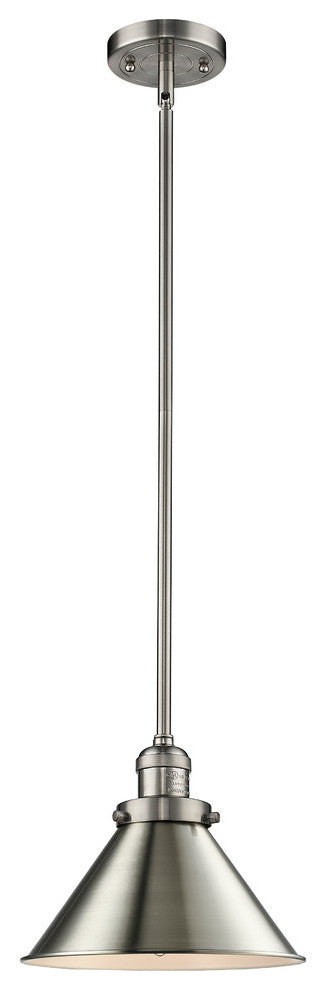 Briarcliff 1-Light LED Mini Pendant, Brushed Satin Nickel