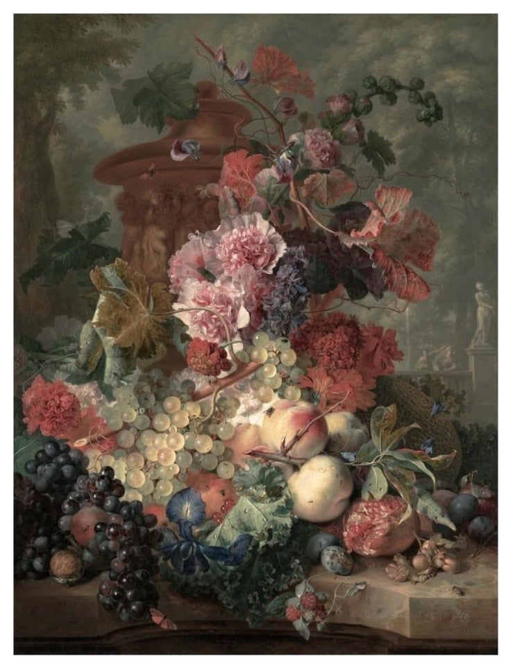 "Fruit Piece" Digital Paper Print by Jan van Huysum, 20"x26"