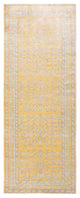 Eclectic, One-of-a-Kind Hand-Knotted Area Rug Yellow, 3'6"x9'0"