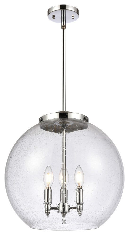 Athens Pendant, Polished Chrome, Seedy, Seedy