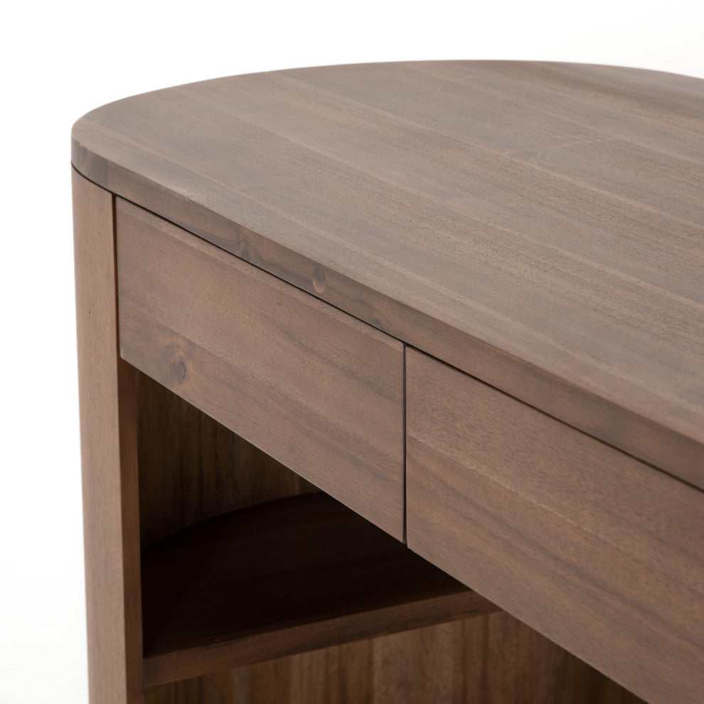 Pilar Desk-Caramel Brown Veneer