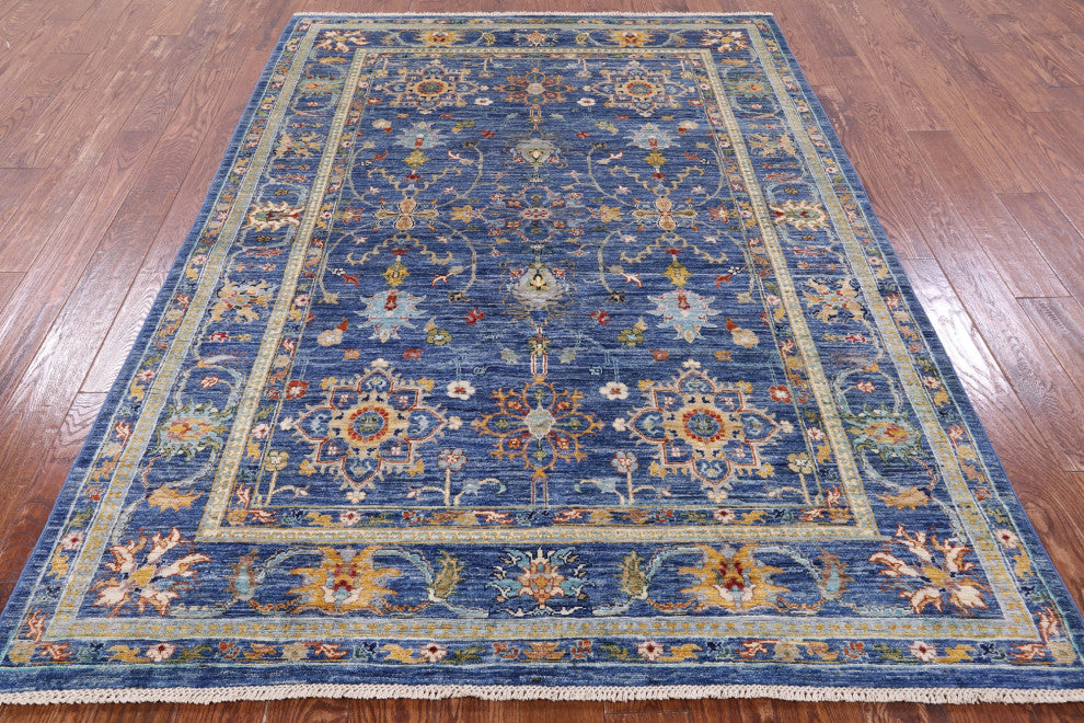 Persian Tabriz Hand Knotted Wool Rug 5' 8" X 8' 0" Q7622