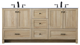 Home Living 72" Double Bathroom Vanity, Mango Wood