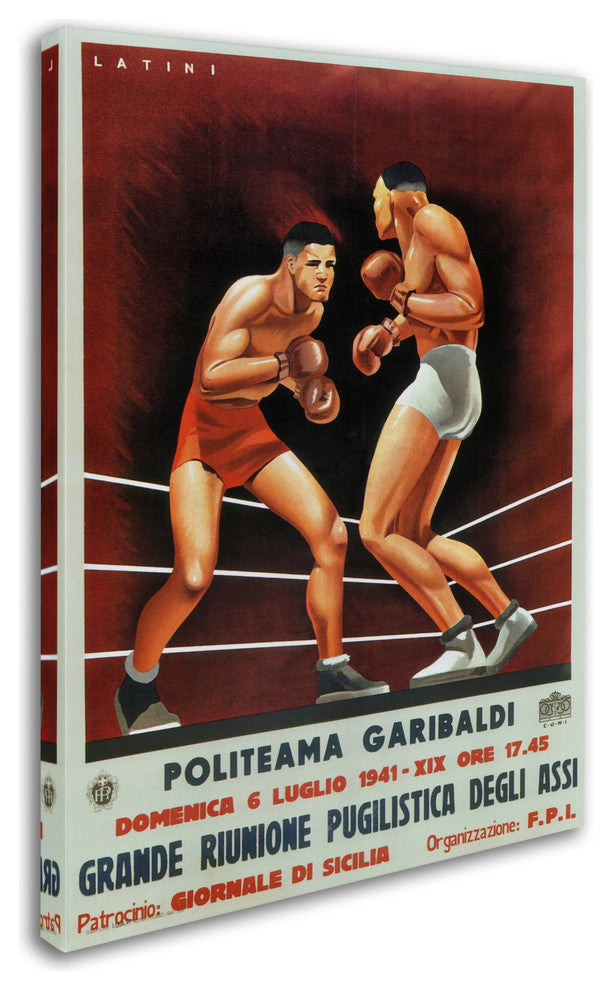 Vintage Apple Collection 'Boxing' Canvas Art, 19x14