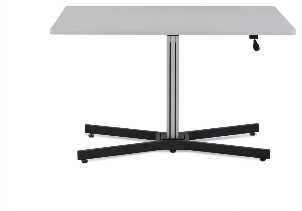 Height Adjustable White Desk