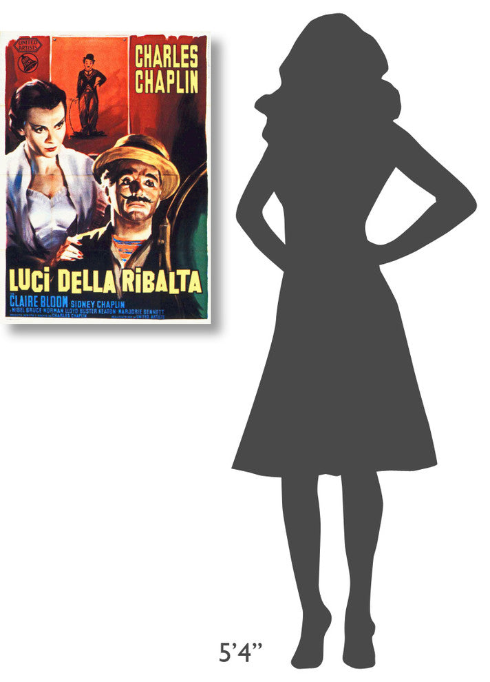 Charlie Chaplin, Italian, Limelight, 1952, 22x30
