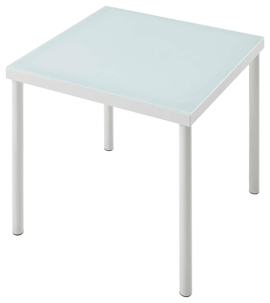 Lounge Sectional Sofa Chair Table Set, Sunbrella, Aluminum, Gray, Outdoor