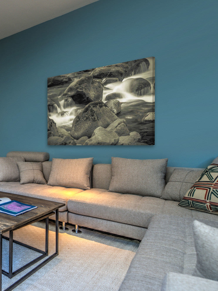 "Through the Boulders" Painting Print on Canvas