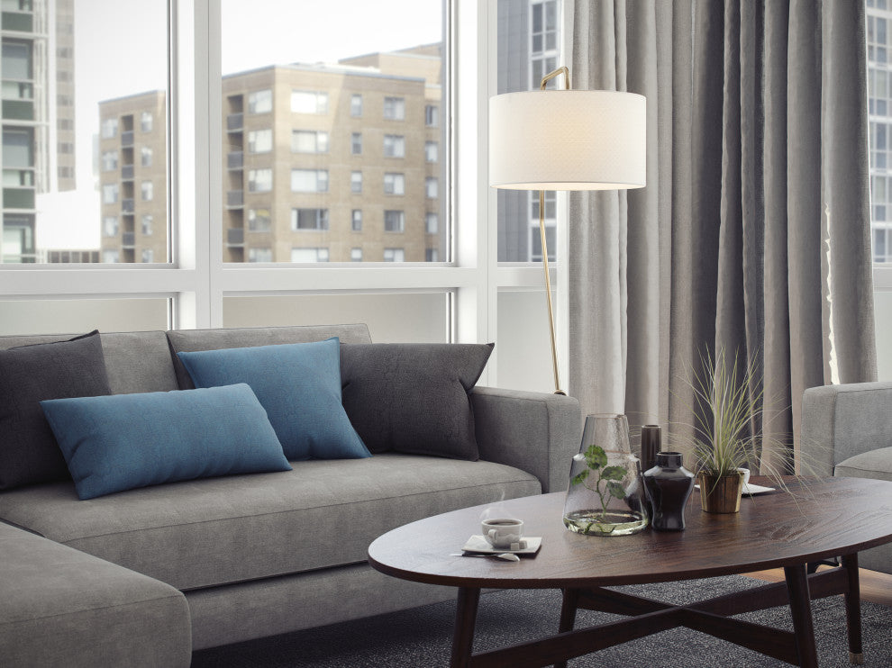 Kenroy 35341AB 1-Light Floor Lamp, Kaler