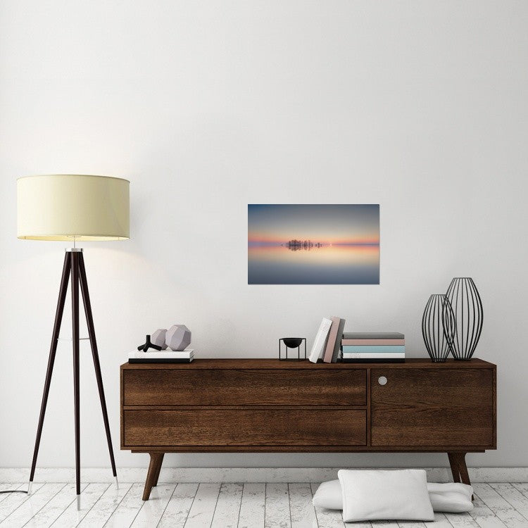 "Dawn At Lake Mattamuskeet" Stretched Canvas Giclee by Liyun Yu, 30x18"
