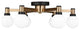 Sea Gull Judd 6-Light Semi-Flush Mount 7000506-848, Satin Brass