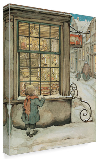Anton Pieck 'Child At The Bakery' Canvas Art
