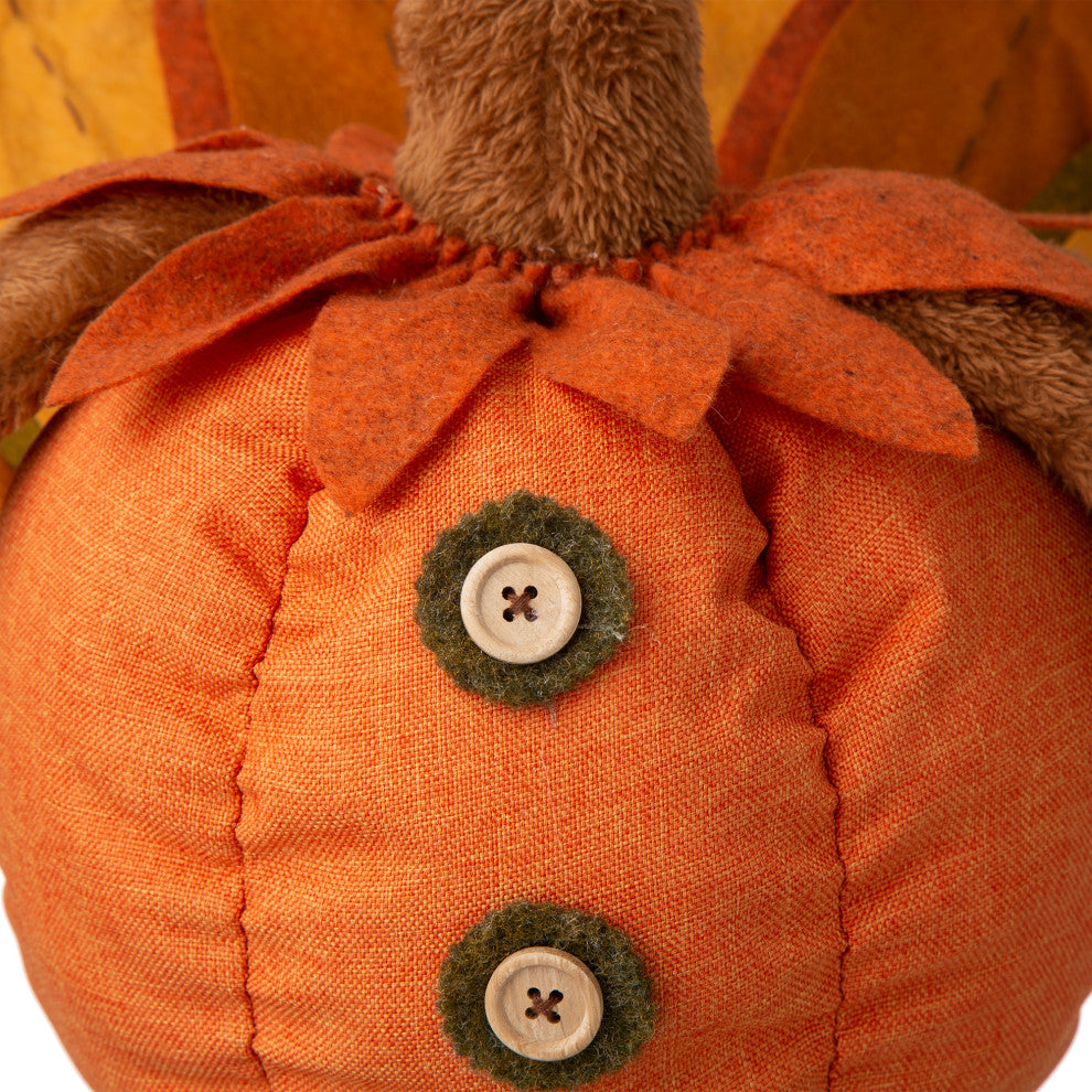24-37" Fabric Turkey Standing Decor With Telescoping Legs