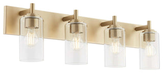 Quorum International 5200-4 Fallstaff 4 Light 32"W Vanity Light - Aged Brass