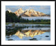 Pond Reflecting Grand Tetons, Grand Teton National Park, Wyoming, 38"x30"