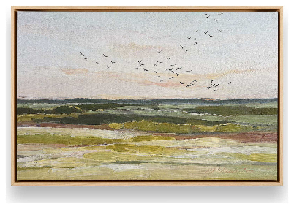 "Skyscape Serenade" - Pastoral Elegance Canvas Art Print
