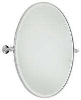 Minka Lavery 1433 30" W x 32" H Oval Framed Bathroom Mirror - Chrome