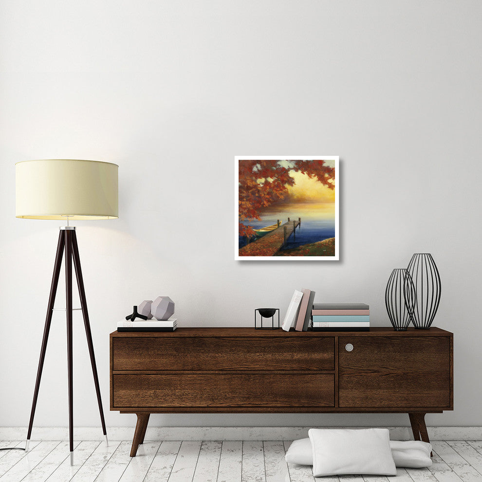"Autumn Glow III" Digital Paper Print by Julia Purinton, 26"x26"