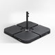 WestinTrends 4PC Set Universal Standard Cantilever Cross Base Umbrella Weights, Black