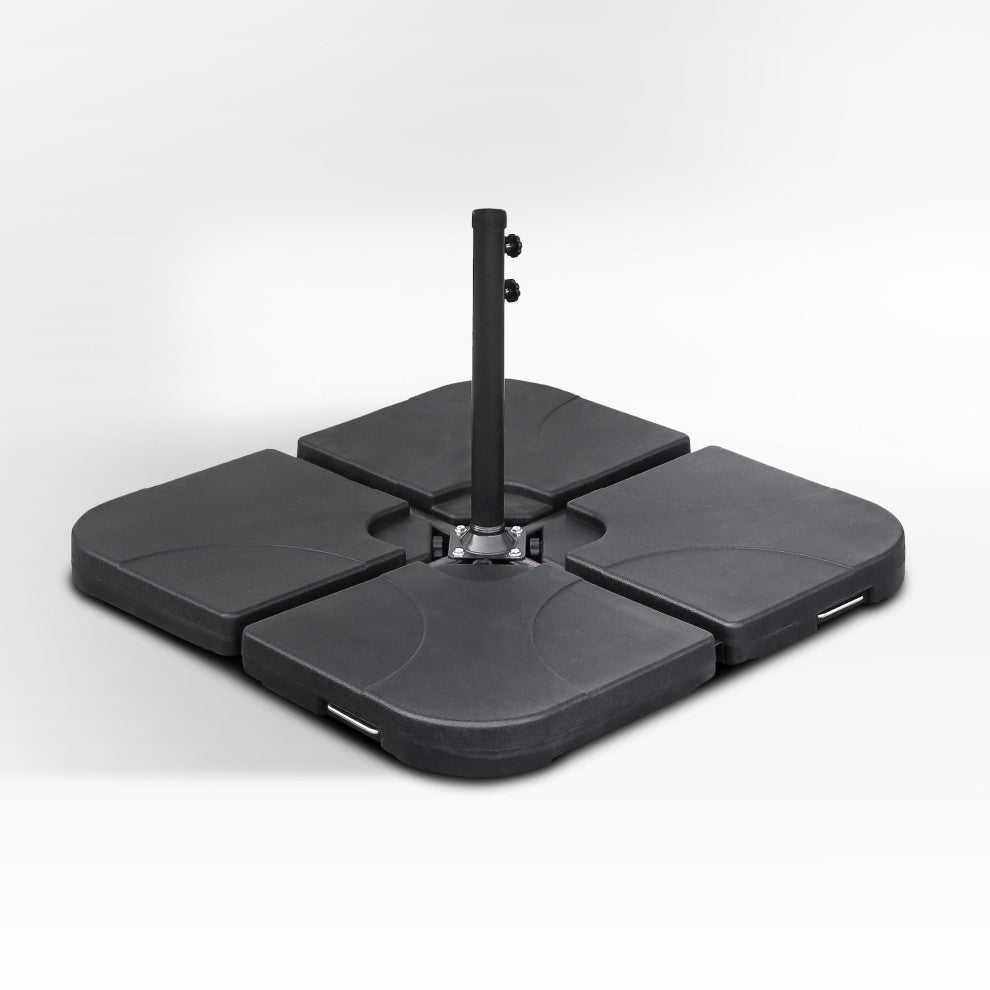 WestinTrends 4PC Set Universal Standard Cantilever Cross Base Umbrella Weights, Black