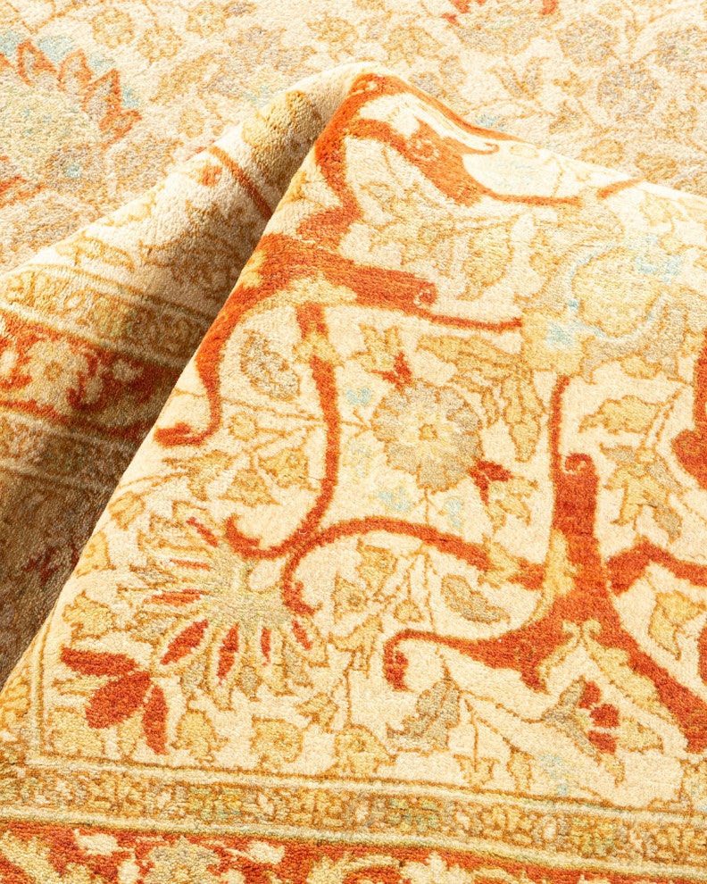 Parker, One-of-a-Kind Hand-Knotted Area Rug Ivory, 8'3"x9'10"
