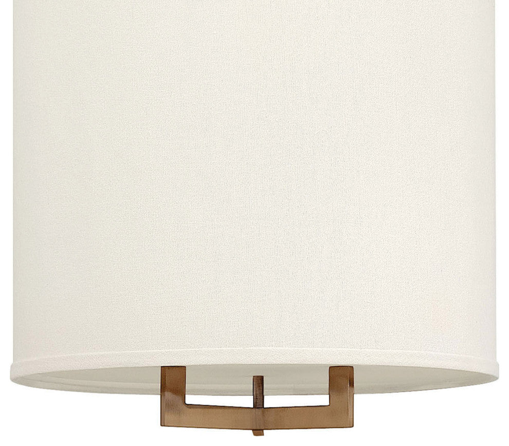 Hinkley Hampton Large Drum Pendant, Brushed Bronze