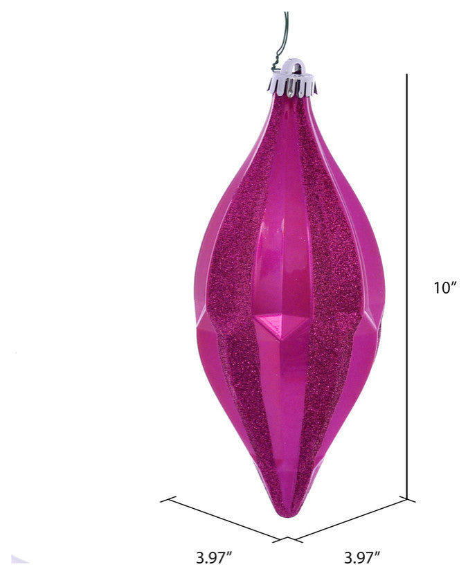 10" Fuchsia Candy Glitter Shuttle 2/Bag