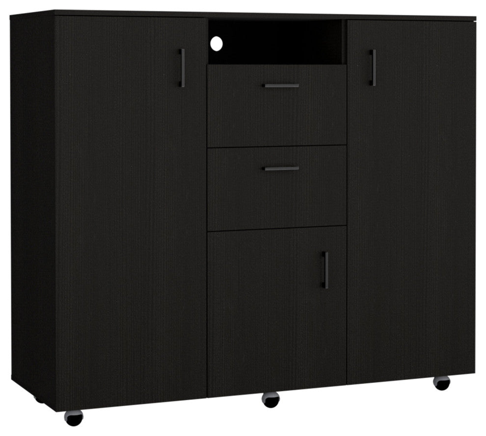 DEPOT E-SHOP Newport 3 Piece Bedroom Set, Cabinet Dresser and 2 Nightstands
