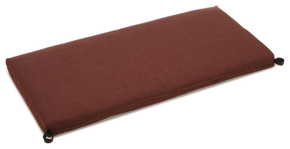 45"x19" Outdoor Spun Polyester Loveseat Cushion, Cocoa