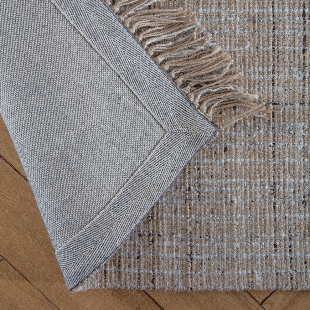 Sallisaw Tan Jute and Wool Rug, 8'x10'