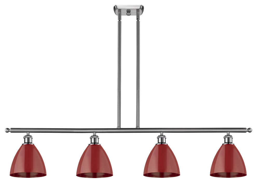 Innovations 516-4I-SN-MBD-75-RD 4 Light Island Light, Brushed Satin Nickel