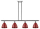 Innovations 516-4I-SN-MBD-75-RD 4 Light Island Light, Brushed Satin Nickel
