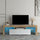 Vintage black TV cabinet MDF TV benches with rustic OAK finish