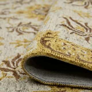 Amer Rugs Romania Newburg ROM-3 Gold Hand-hooked - 9' X 13' Rectangle Area Rug