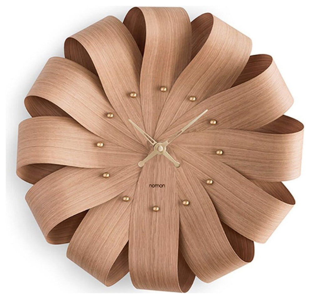 Nomon Brisa Oak X-Large Clock | Body in Oak Wood