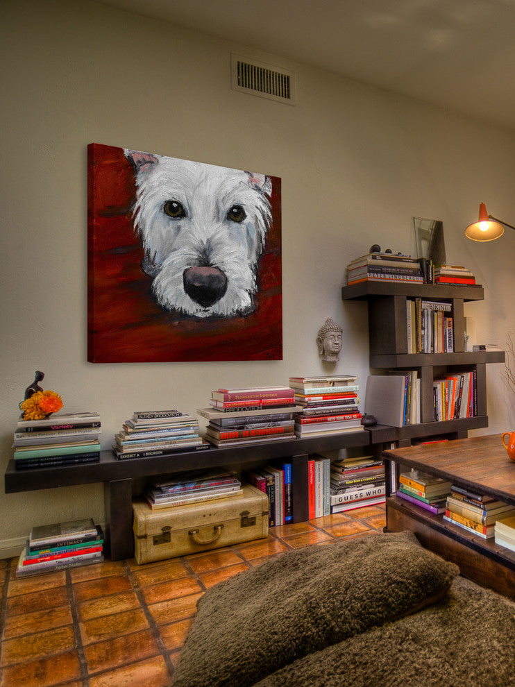 "Red Dash" Painting Print on Canvas by Tori Campisi