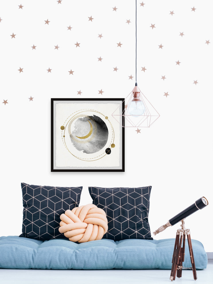 "Revolving Moon" Framed Painting Print, 32x32