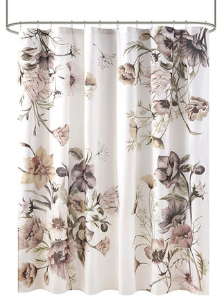 Madison Park Cassandra Blush Floral Shower Curtain