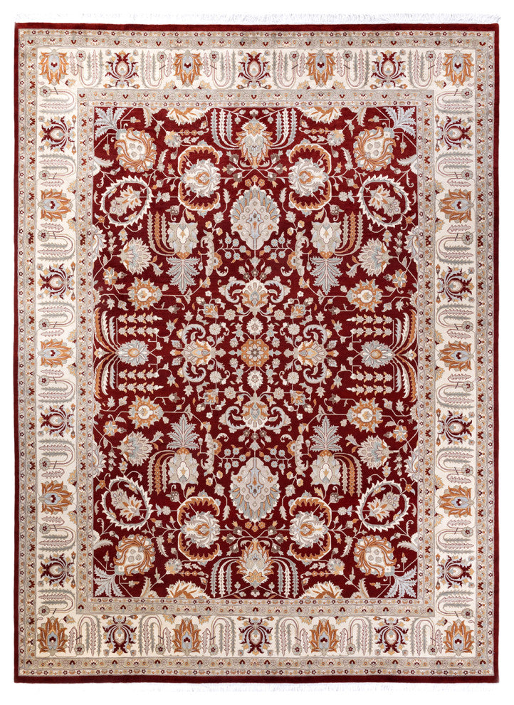 Mogul, One-of-a-Kind Hand-Knotted Area Rug Red, 9' 3" x 12' 5"