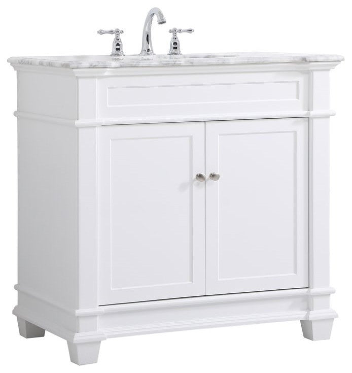 Elegant Decor Wesley Bathroom Vanity VF50036WH, White