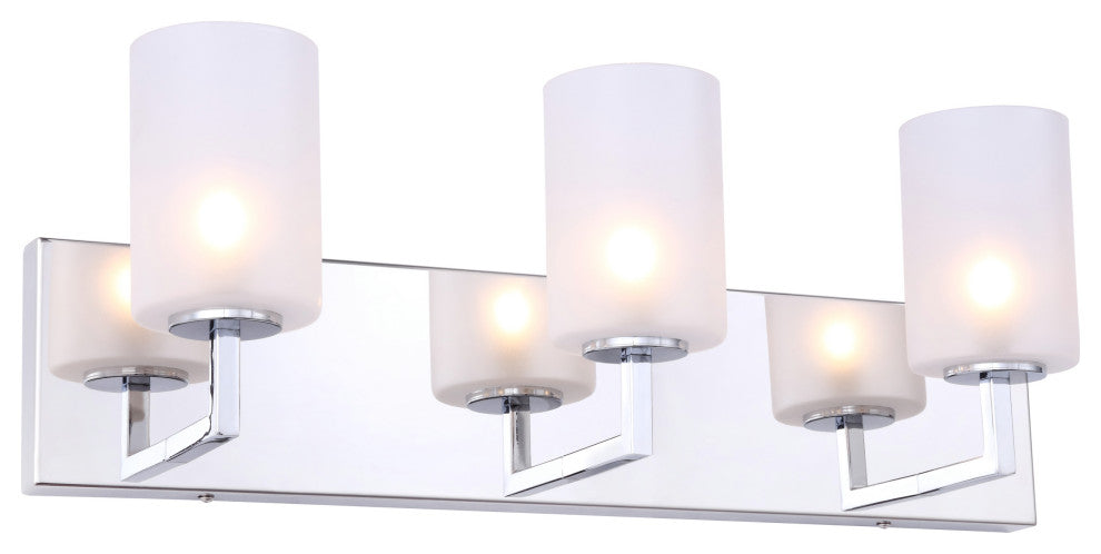 Woodbridge Lighting Candice Wall, 3-Light, 21"W, Opal Cylinder Glass, LED G9