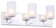 Woodbridge Lighting Candice Wall, 3-Light, 21"W, Opal Cylinder Glass, LED G9
