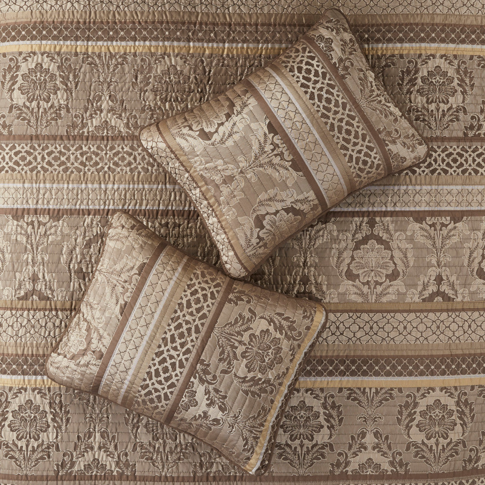 Madison Park Jacquard Coverlet 6-Piece Set, King