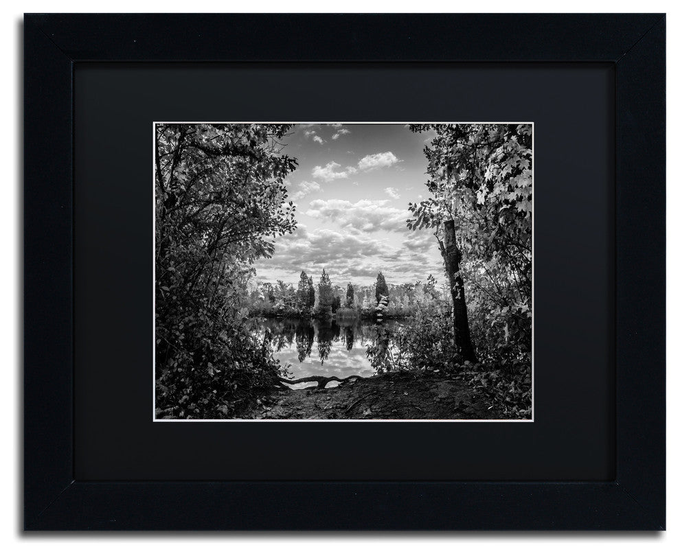 Jason Shaffer 'Morgan Street 3' Matted Framed Art, Black Frame, Black Mat, 14x11