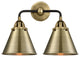 Innovations 288-2W-BAB-M13-AB 2-Light Bath Vanity Light, Black Antique Brass