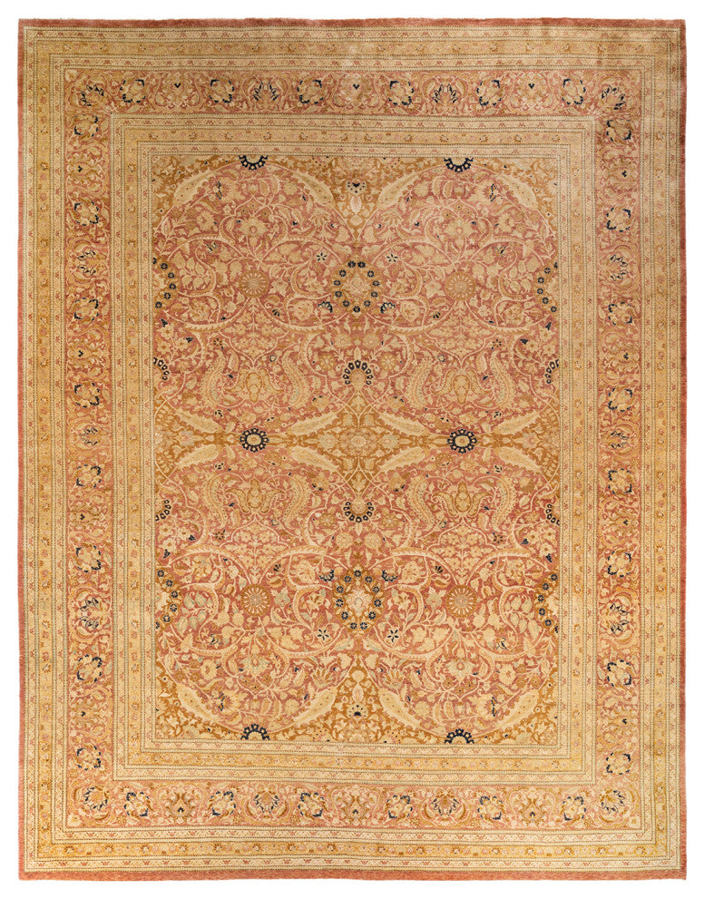 Kutkai One-of-a-Kind Hand-Knotted Area Rug Orange, 9'3"x12'1"