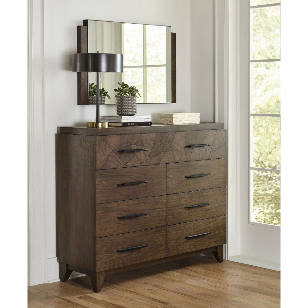 Modus Broderick Eight-drawer Chesser in Wild Oats Brown