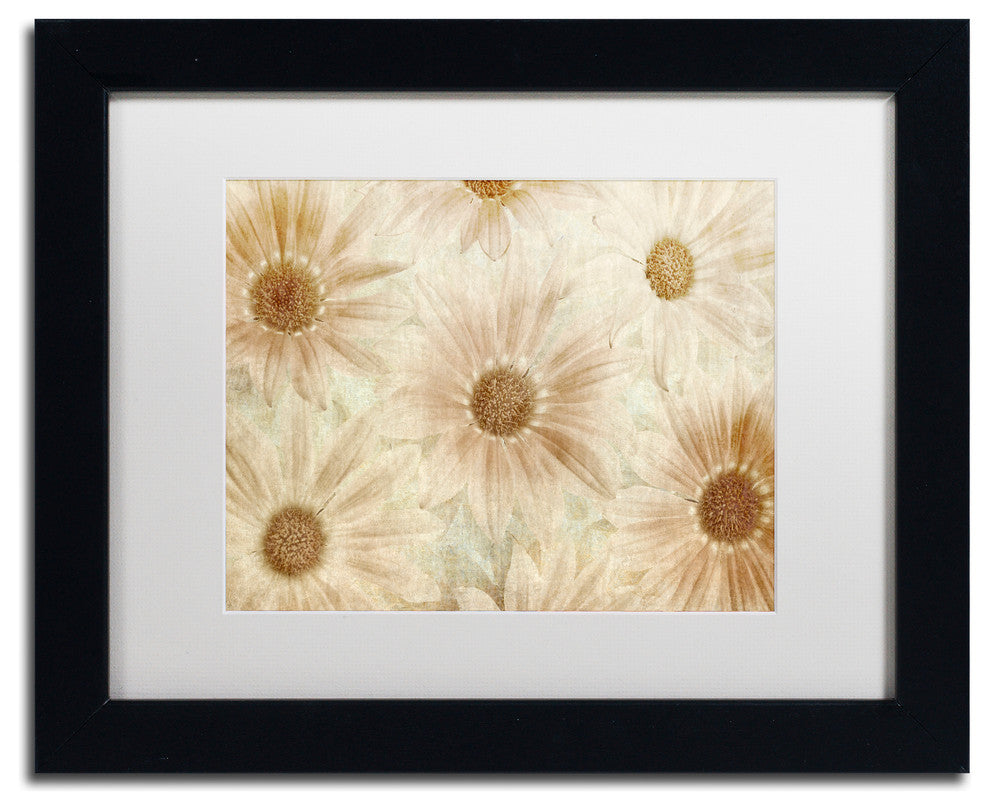 Cora Niele ''Vintage Daisies'' Matted Framed Art